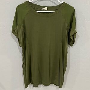 Olive shortsleeved dress shirt